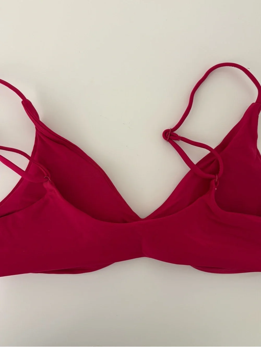 J. Crew Lana Bikini Top Classic Sculpt Autumn Berry Pink